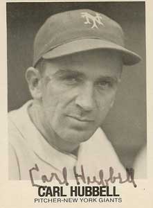Carl Hubbell profile